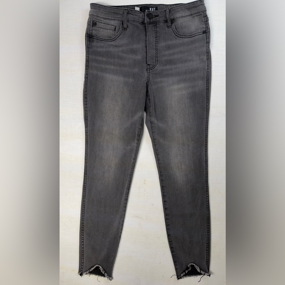 Kut from the Kloth Denim - Kut from the Kloth distresses grey Connie Fab Ankle Skinny jeans Women’s Size 8